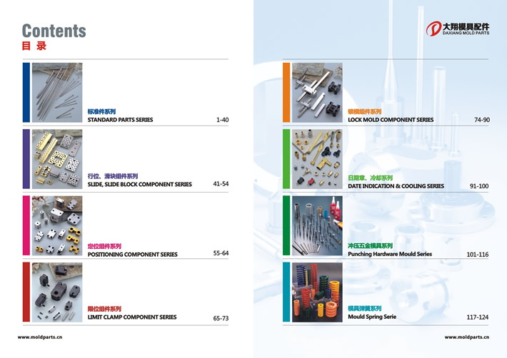 大翔模具配件资料产品页面简介